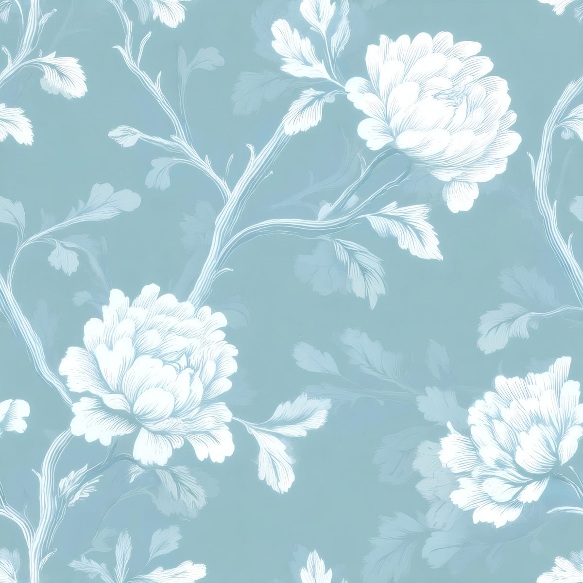 Powder Pompom large scale wallpaper pattern repeat