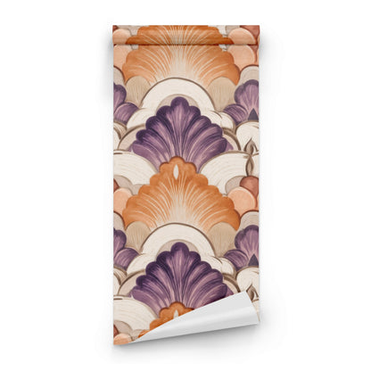 Roll of Purple Fans large scale wallpaper
