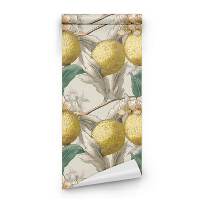 Roll of Quince Branch large scale wallpaper