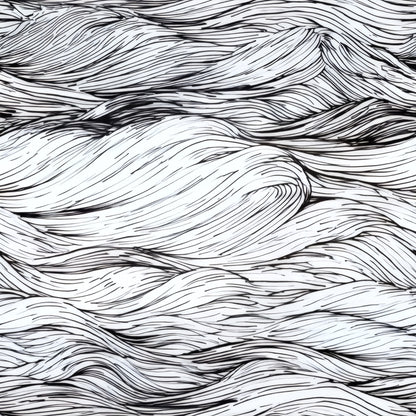 Rolling Waves large scale wallpaper pattern repeat