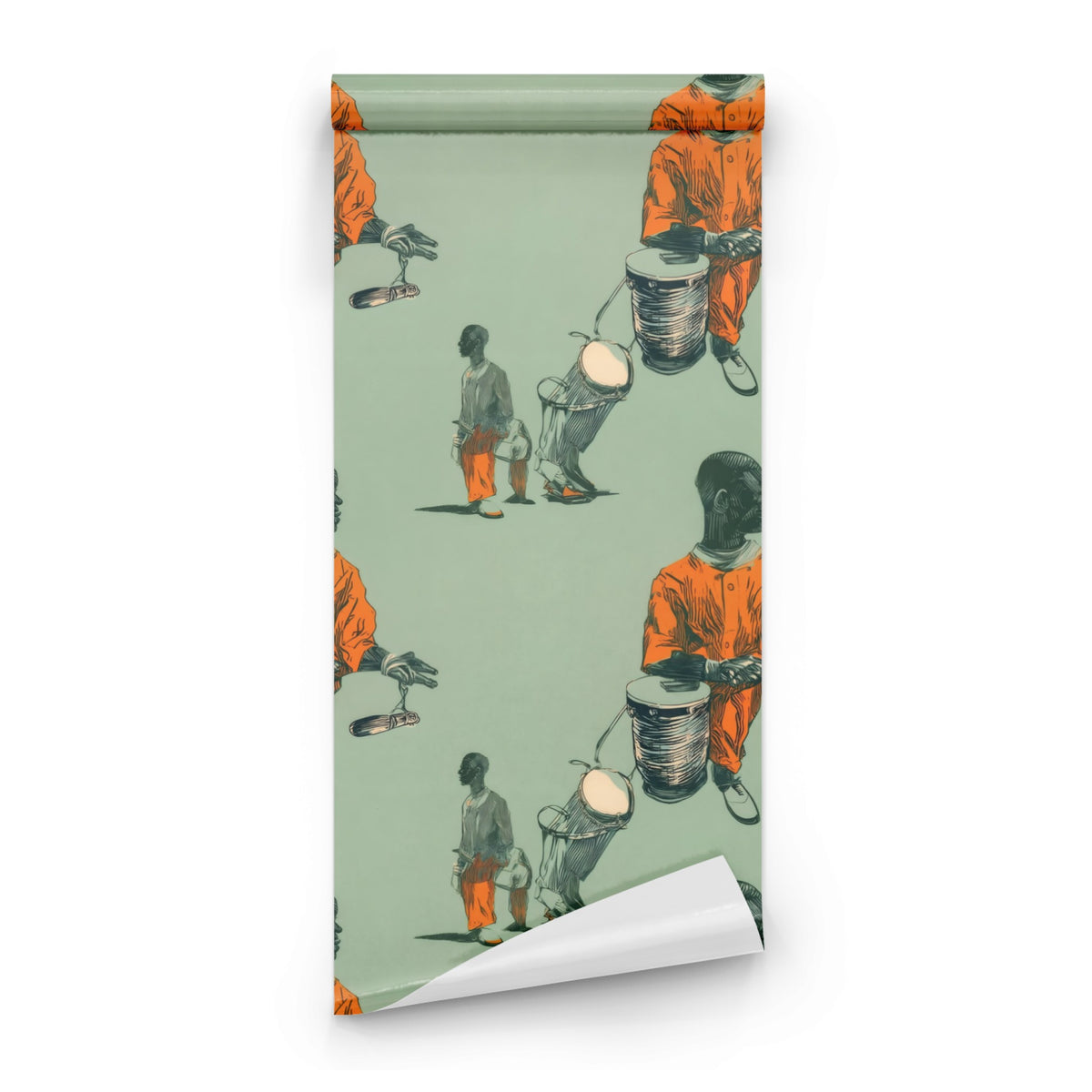 Roll of Sage Drummers large scale wallpaper