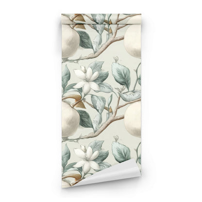 Roll of Sage Orchard large scale wallpaper