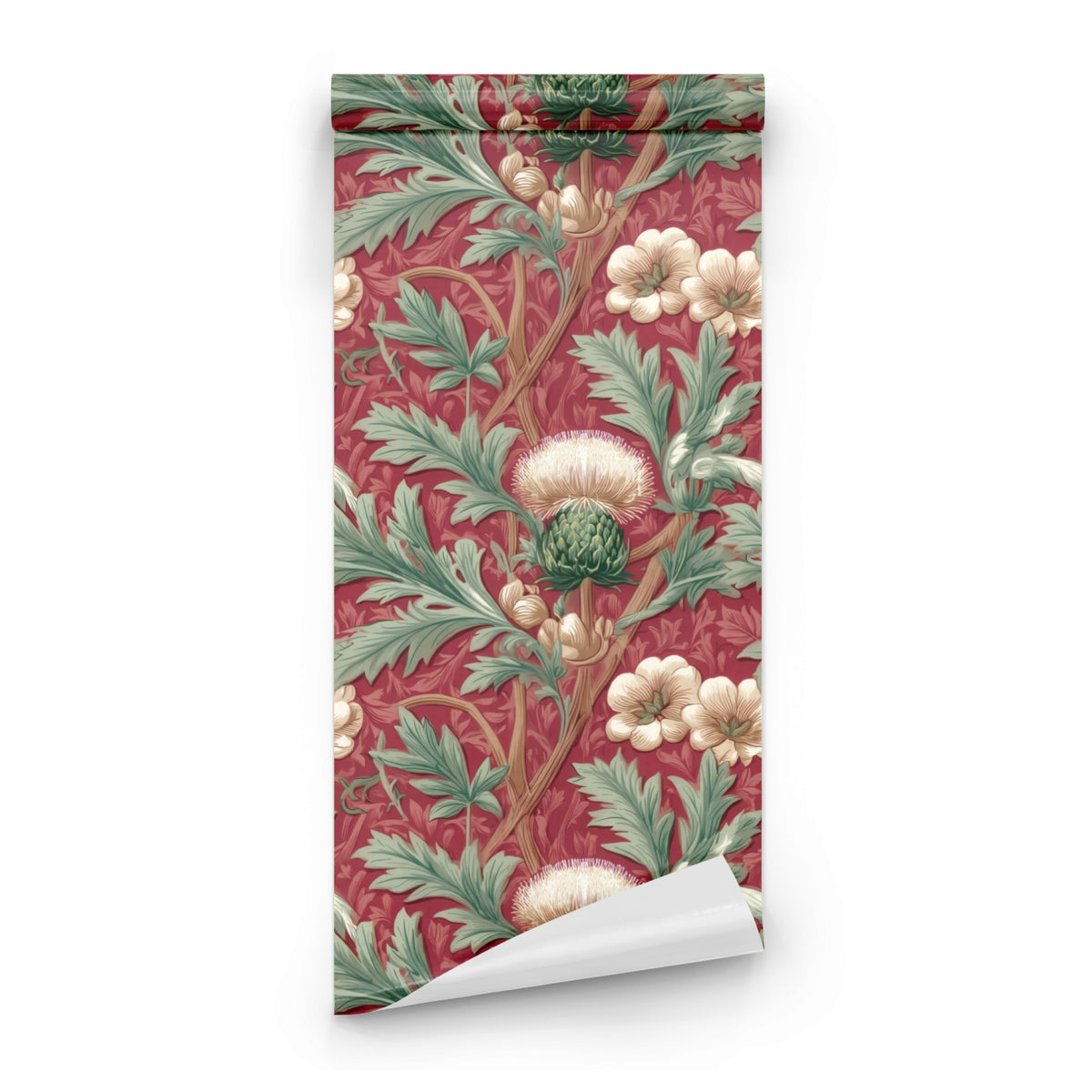 Roll of Sage Thistle large scale wallpaper