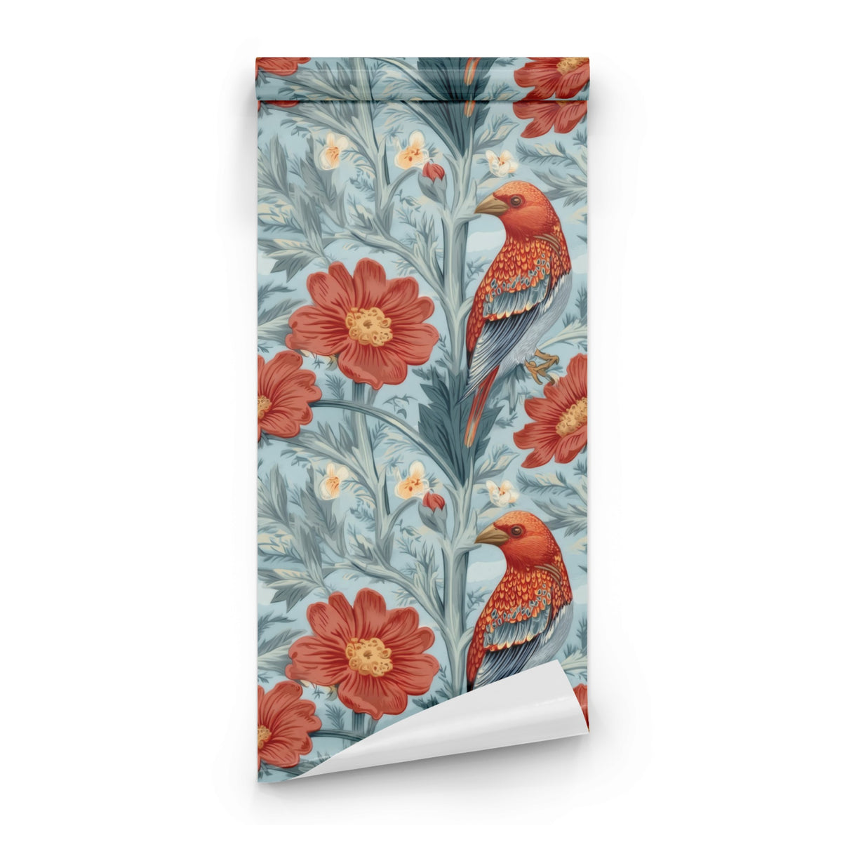Roll of Scarlet Finch large scale wallpaper