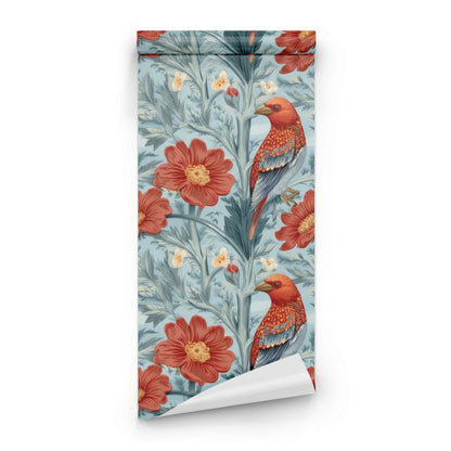 Roll of Scarlet Finch large scale wallpaper
