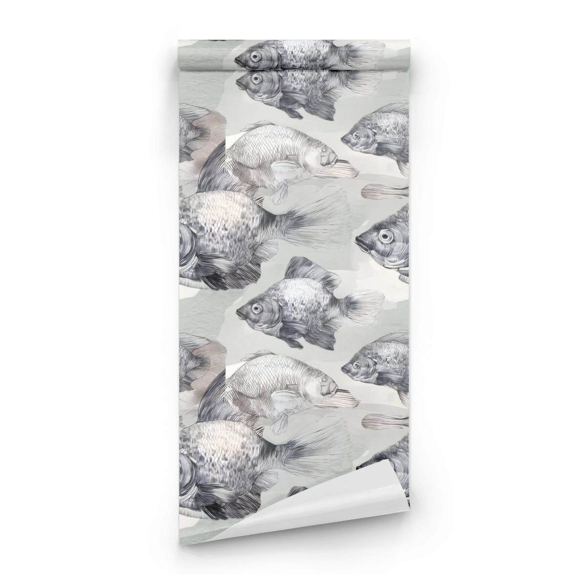 Roll of Silver Shoal large scale wallpaper
