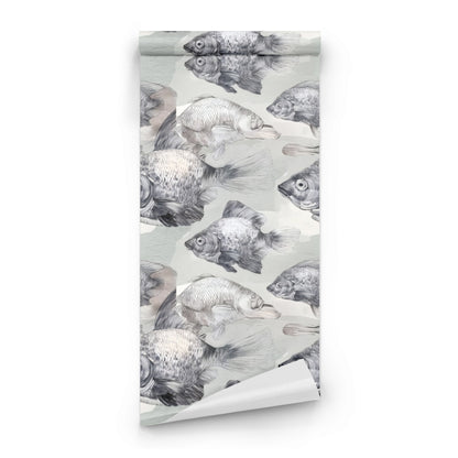Roll of Silver Shoal large scale wallpaper