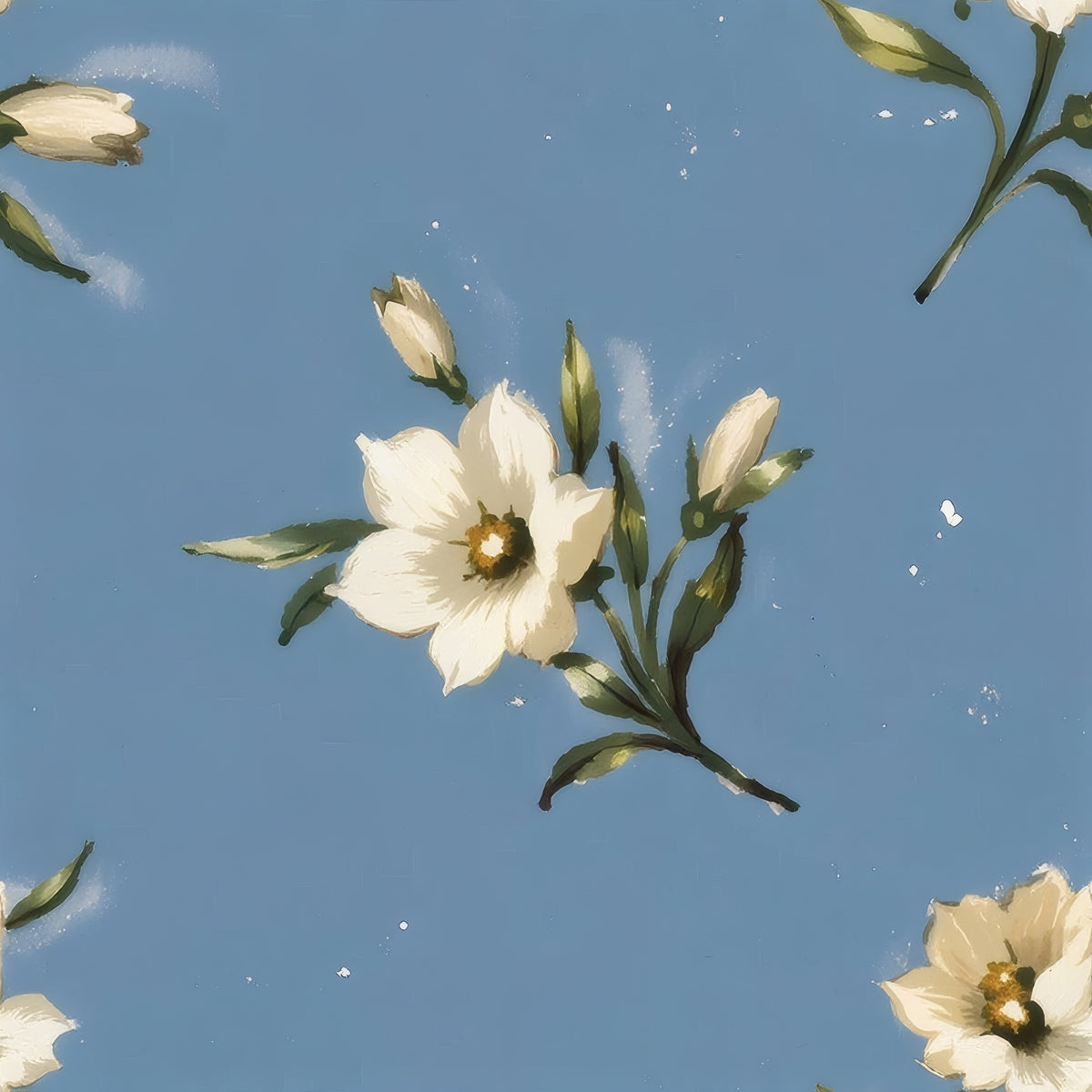 Wildflower Sky large scale wallpaper pattern repeat