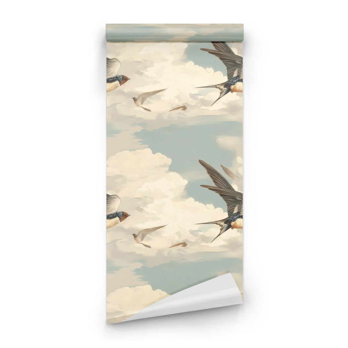 Roll of Sky Swallows large scale wallpaper