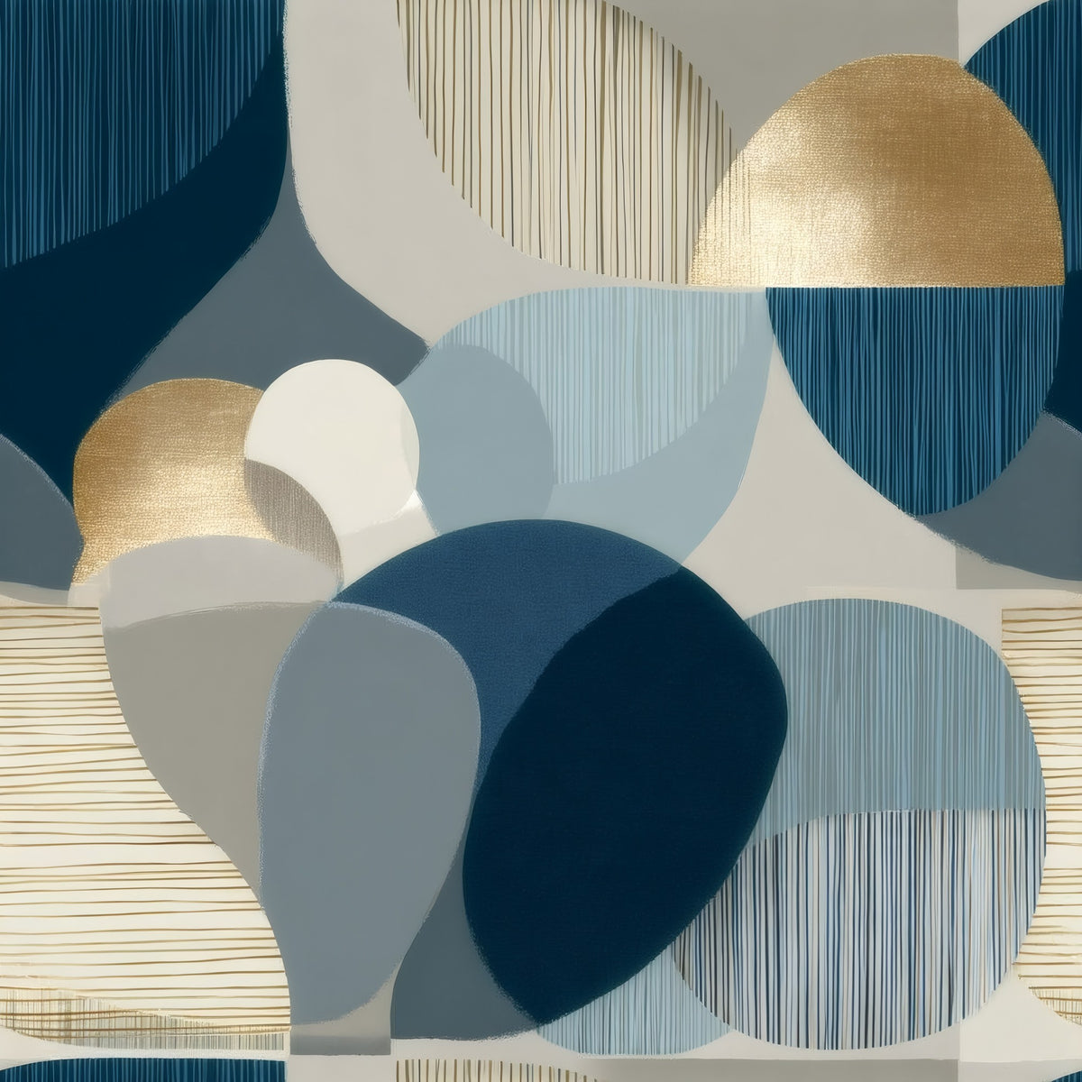 Slate Circles large scale wallpaper pattern repeat