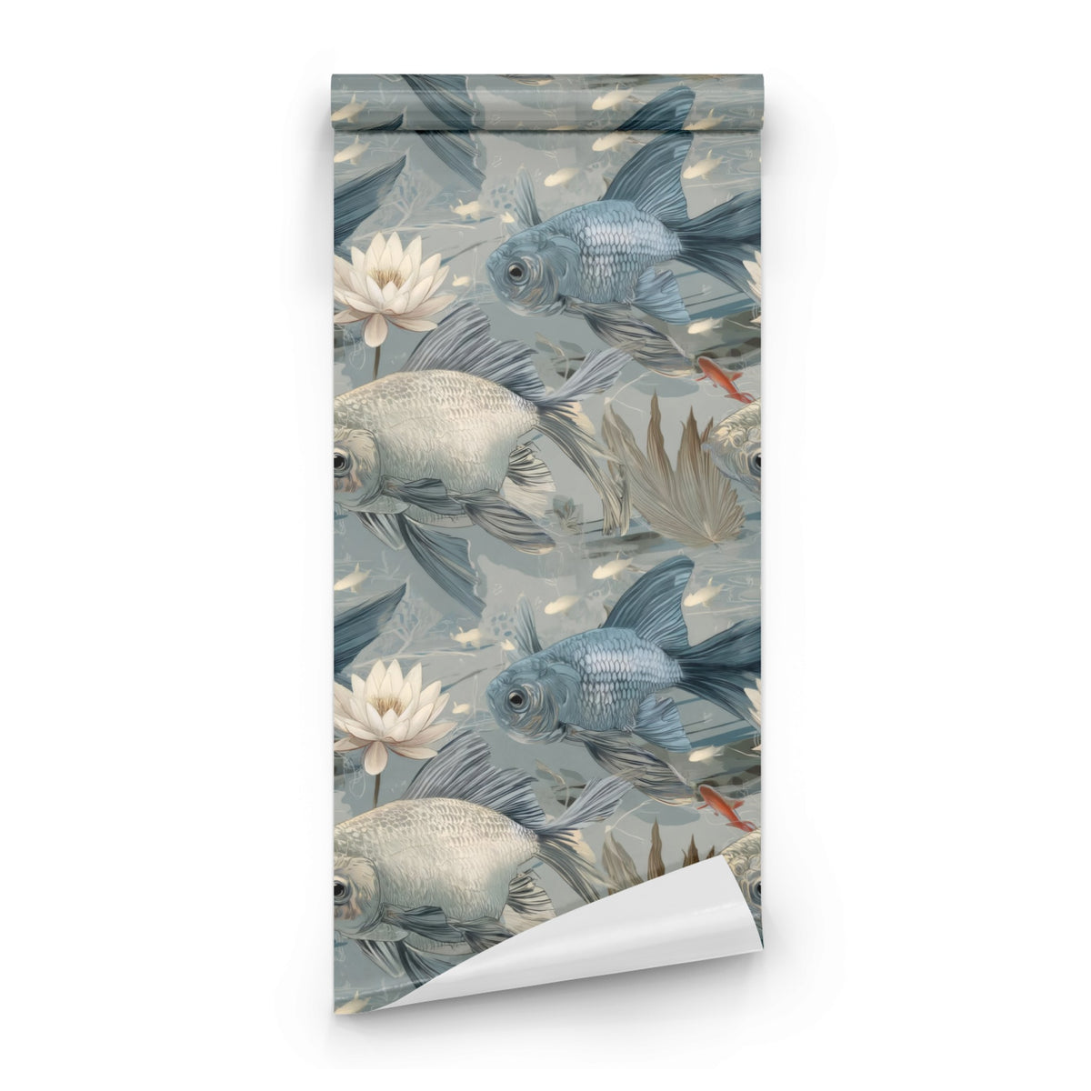 Roll of Slate Fantail large scale wallpaper