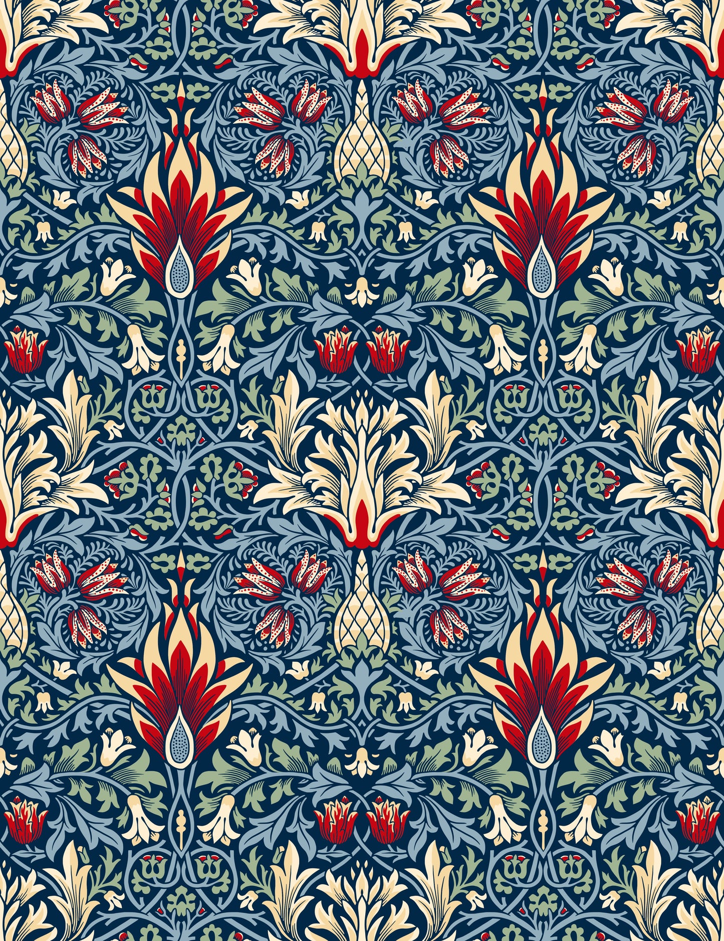 William Morris Snakeshead Blue