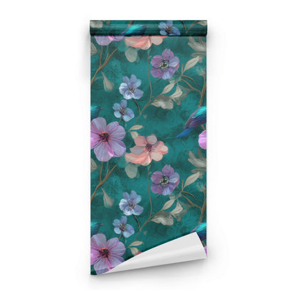 Roll of Songbird Blossom large scale wallpaper