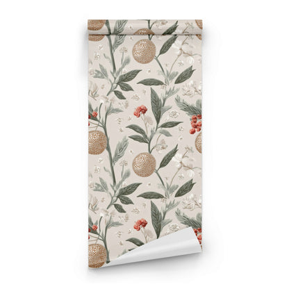 Roll of Speckled Pods large scale wallpaper