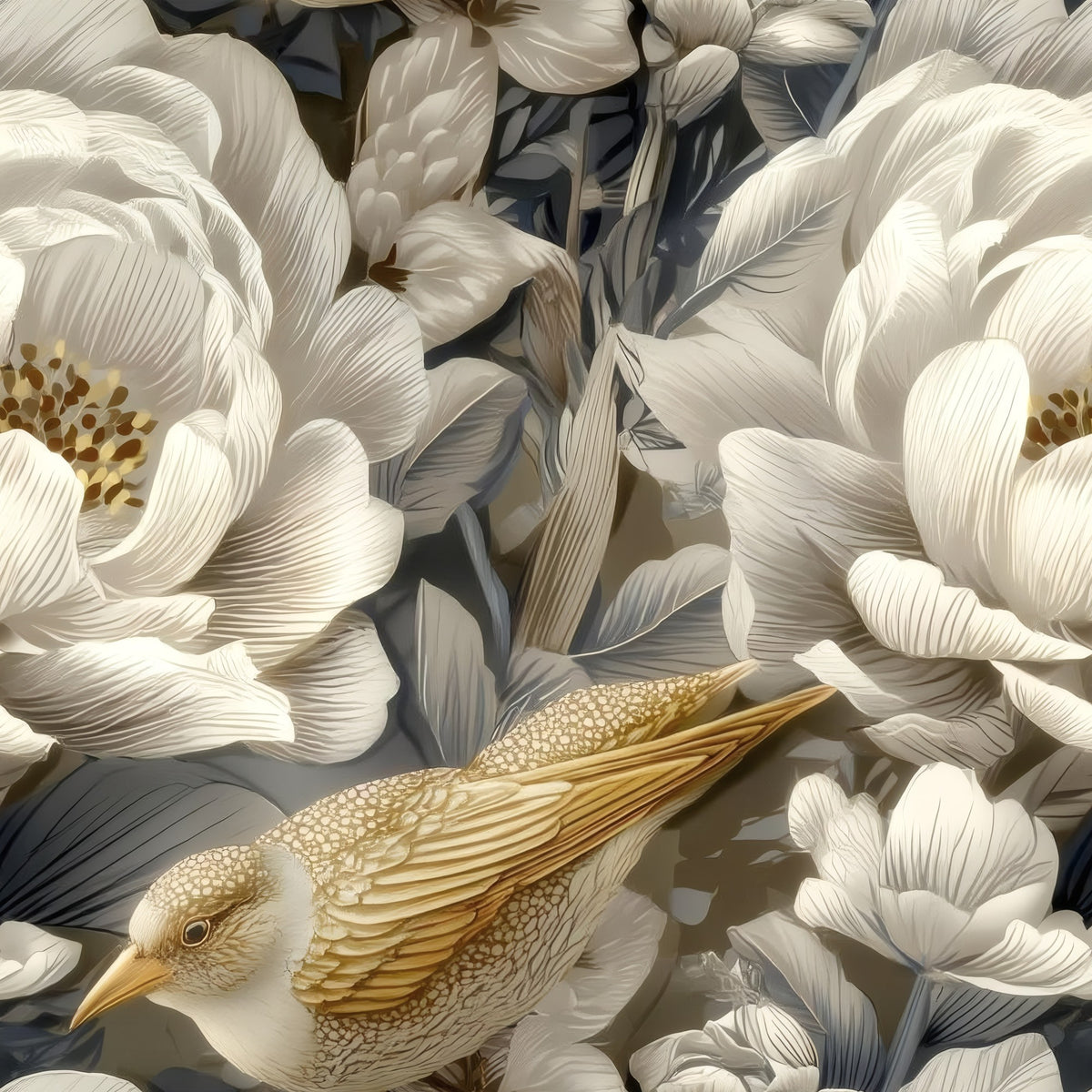 Speckled Sparrow large scale wallpaper pattern repeat