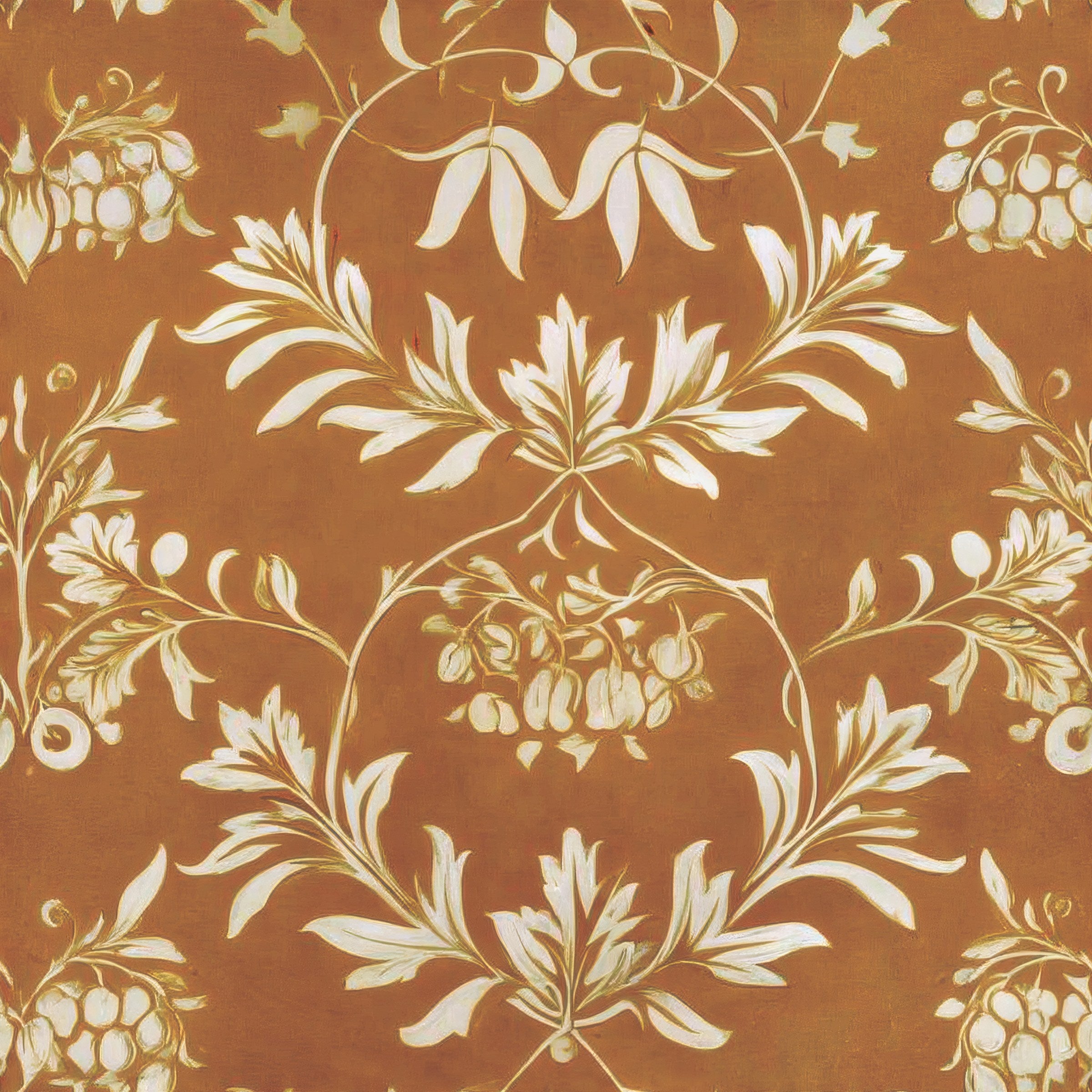 orange wallpaper | William Morris Sprig Terracotta