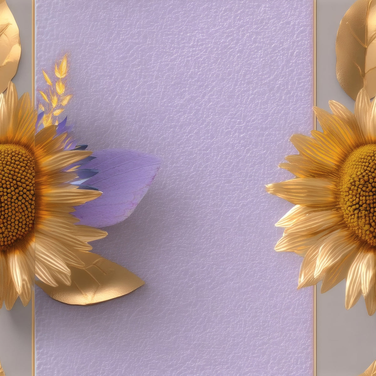 Sunflower Tiles large scale wallpaper pattern repeat