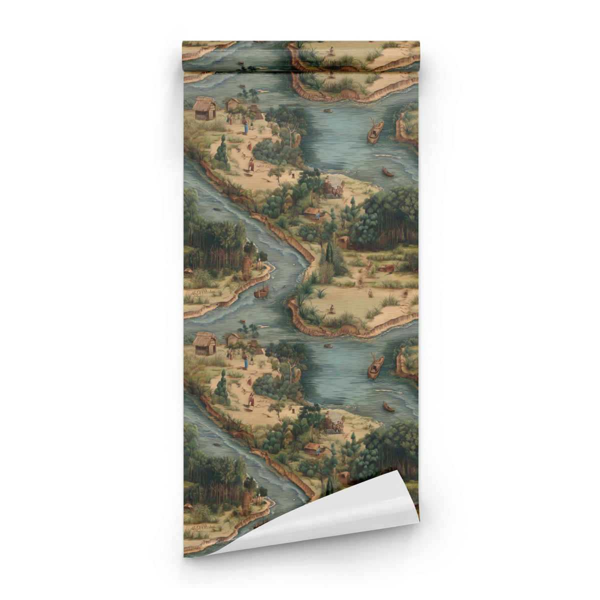 Roll of Village Map large scale wallpaper