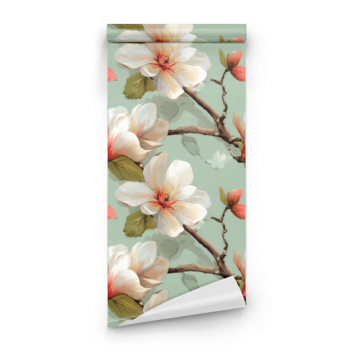 Roll of Vintage Magnolia large scale wallpaper