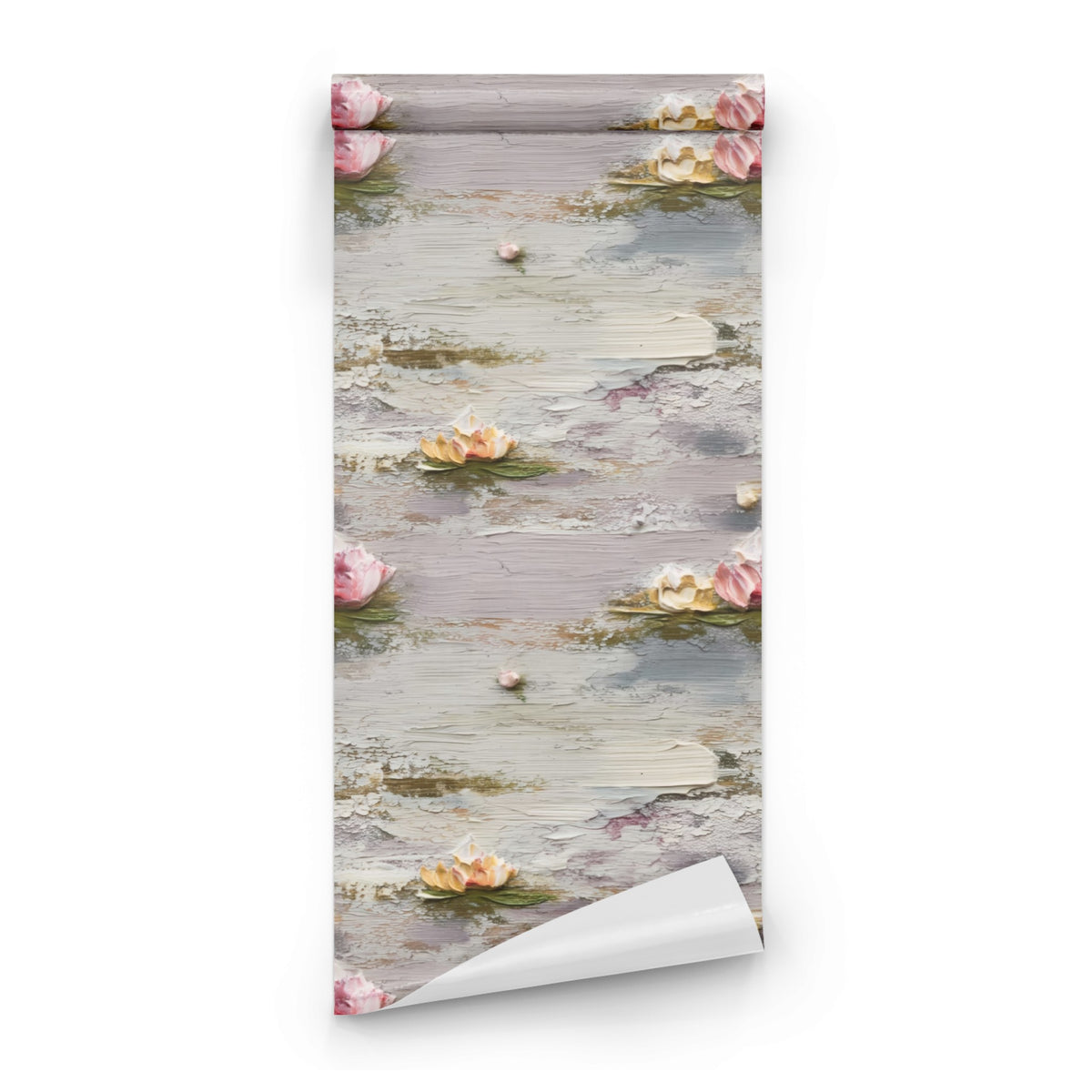 Roll of Water Lilies large scale wallpaper