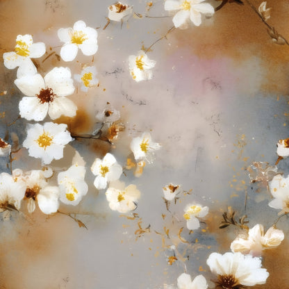 Watercolor Blossom large scale wallpaper pattern repeat