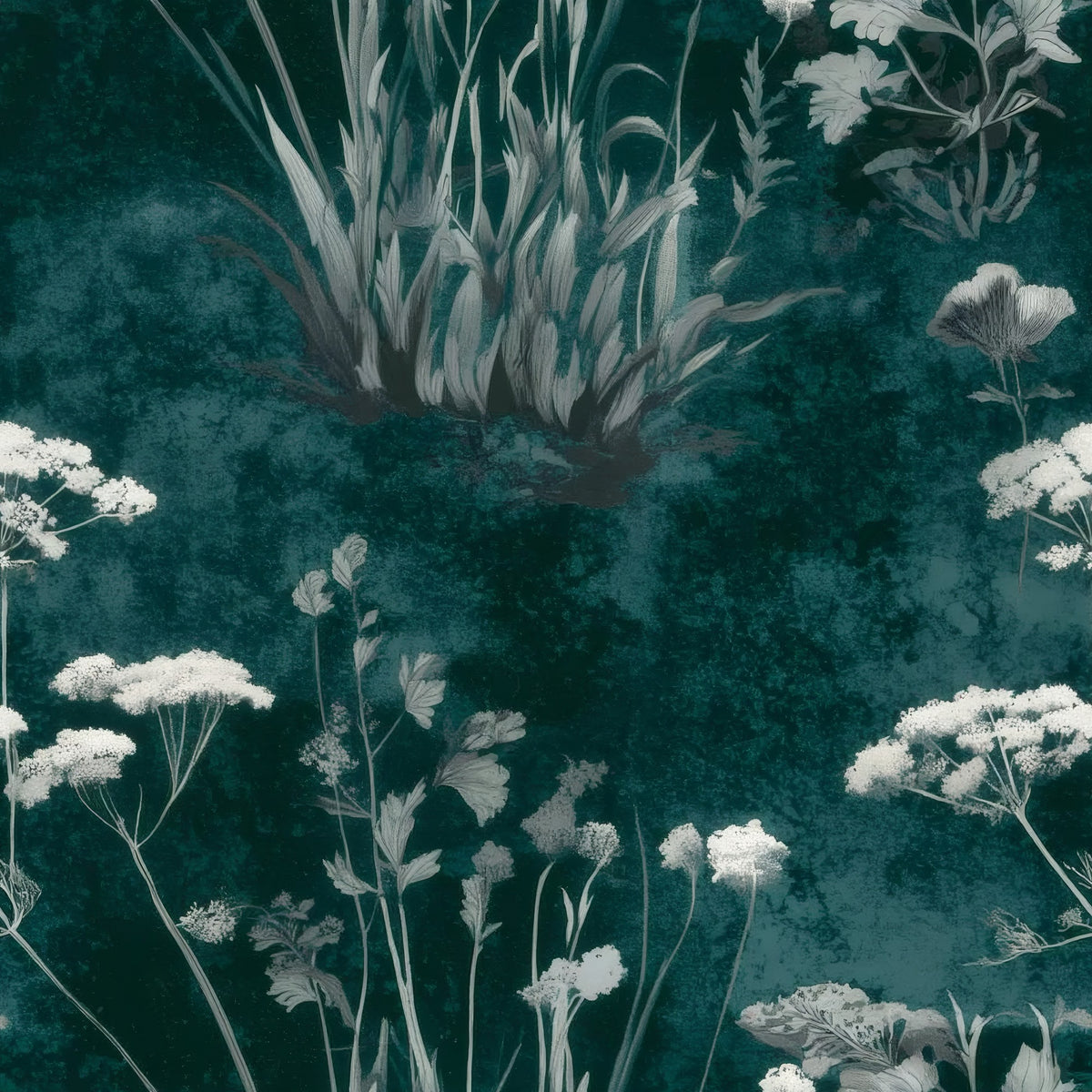 Wildflower Meadow large scale wallpaper pattern repeat