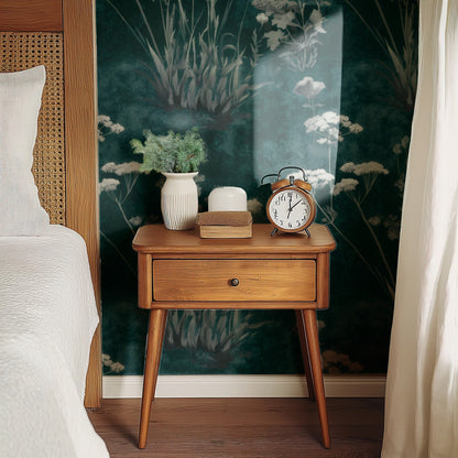 Wildflower Meadow large scale wallpaper in a styled room