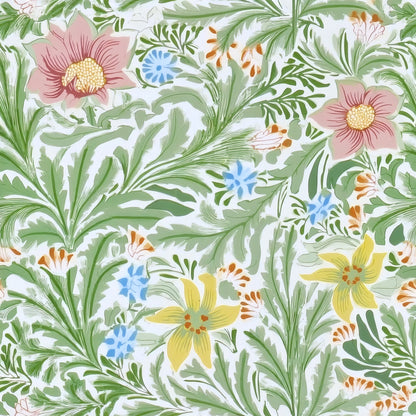 William Morris Bower Green large scale wallpaper pattern repeat