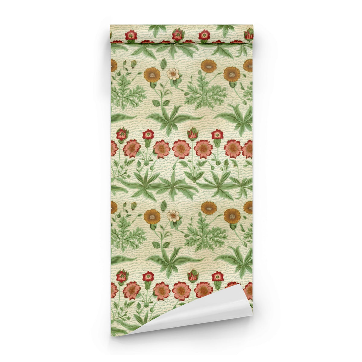 Roll of William Morris Daisy Cream large scale wallpaper