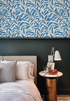 William Morris Willow Bough Blue Wallpaper
