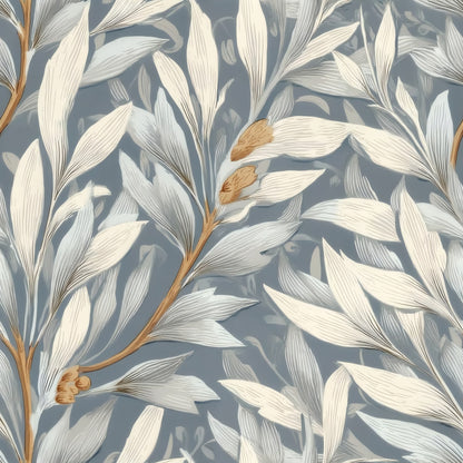 Willow Leaves large scale wallpaper pattern repeat