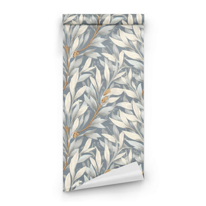 Roll of Willow Leaves large scale wallpaper