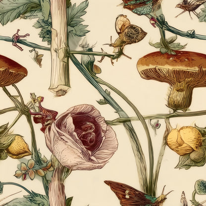 Woodland Songbird large scale wallpaper pattern repeat