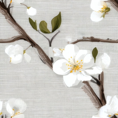 Woven Blossom large scale wallpaper pattern repeat