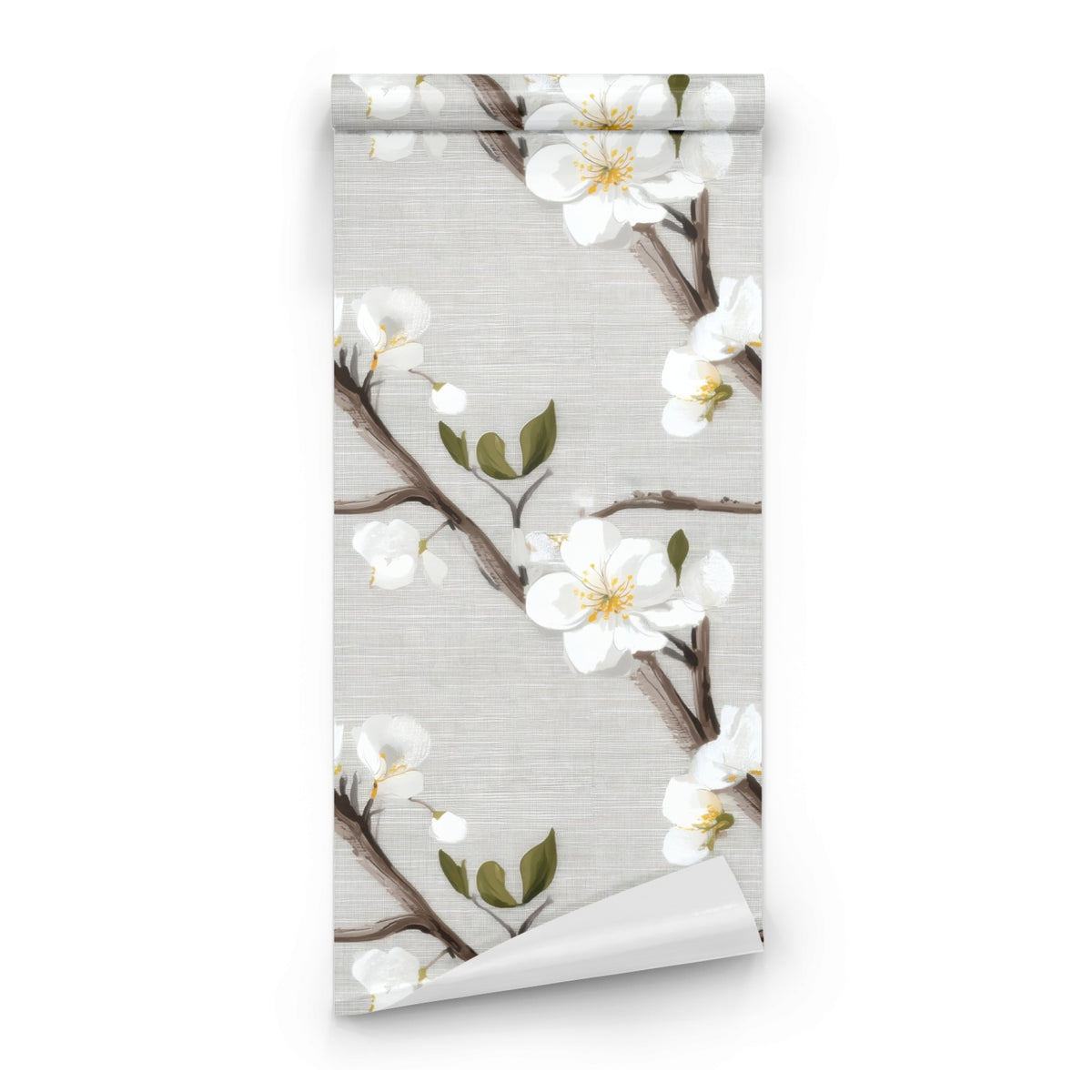 Roll of Woven Blossom large scale wallpaper