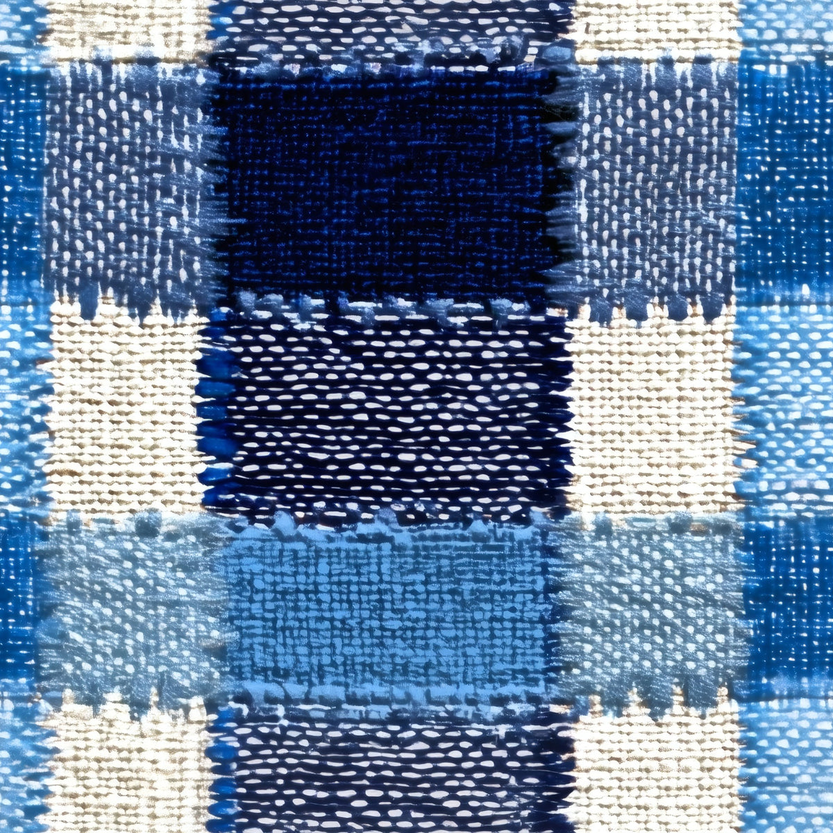 Woven Check large scale wallpaper pattern repeat