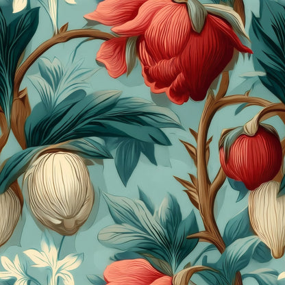 Wren Song large scale wallpaper pattern repeat